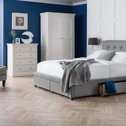 Clove Wardrobe White 2 Door 1 Drawer