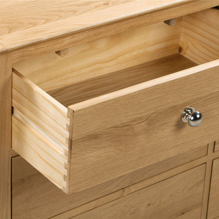 Cole Chest Oak 6 Drawer Wide