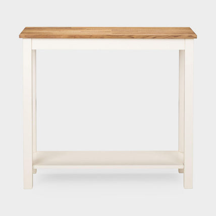 Connie Console Table Ivory/Oak