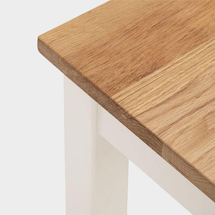 Connie Console Table Ivory/Oak