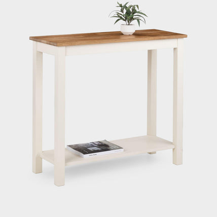 Connie Console Table Ivory/Oak