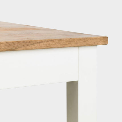 Connie Rectangular Dining Table Ivory/Oak