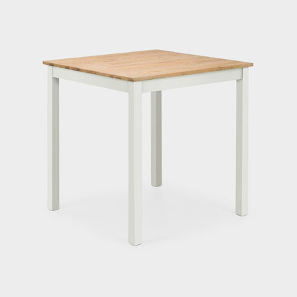 Connie Square Dining Table Ivory/Oak