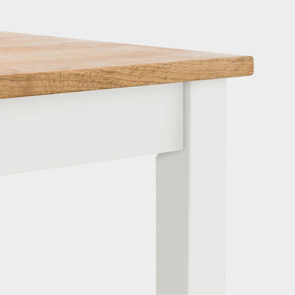 Connie Square Dining Table Ivory/Oak