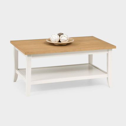 Dara Coffee Table Ivory/Oak