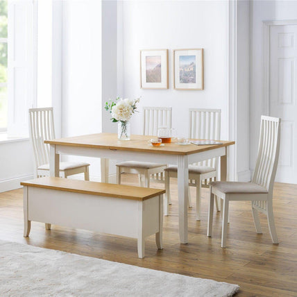 Dara Dining Table Ivory/Oak