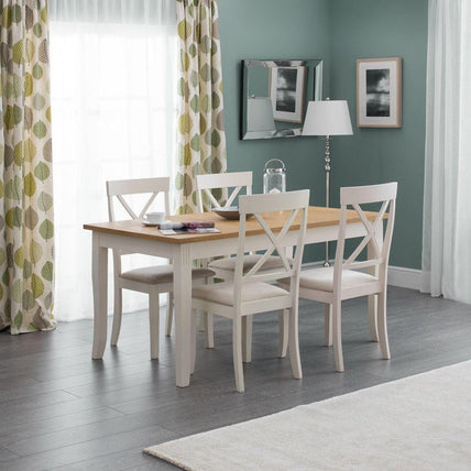 Dara Dining Table Ivory/Oak