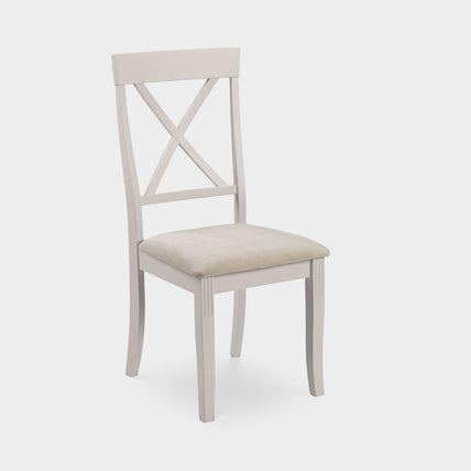 Dara Set of 2 Dining Chairs Grey/Oak
