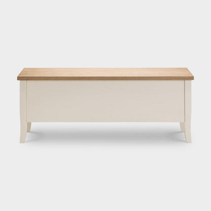 Dara Storage Bench Ivory/Oak