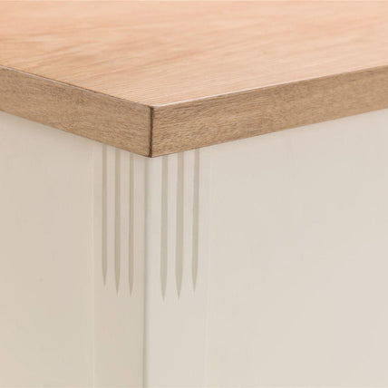 Dara Storage Bench Ivory/Oak