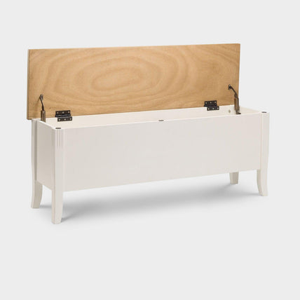 Dara Storage Bench Ivory/Oak