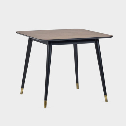 Flavia Square Dining Table Black/Walnut