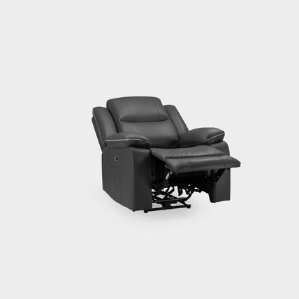 Harald Electric Recliner Sofa Black Armchair