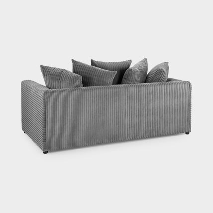 Harley Jumbo Sofa Grey 3 Seater
