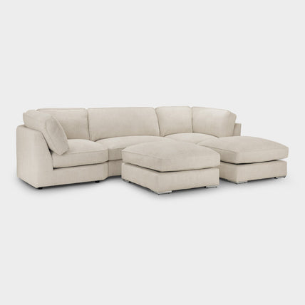Inga Fullback Sofa Beige U Shape Corner