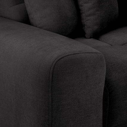 Jacob Sofa Black Right Hand Facing Corner