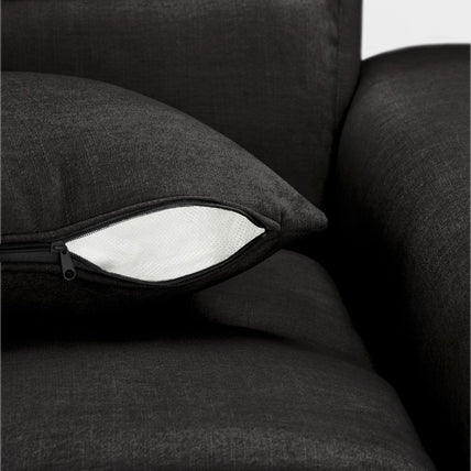 Jacob Sofa Black Right Hand Facing Corner