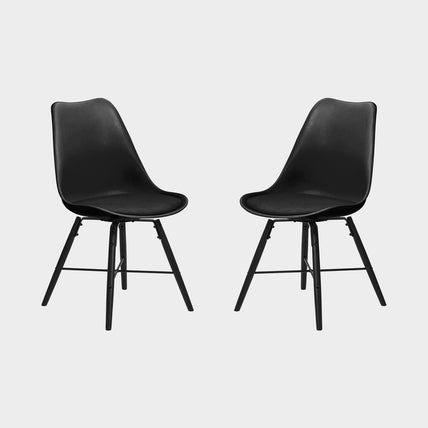 Kiah Set of 2 Dining Chairs Black