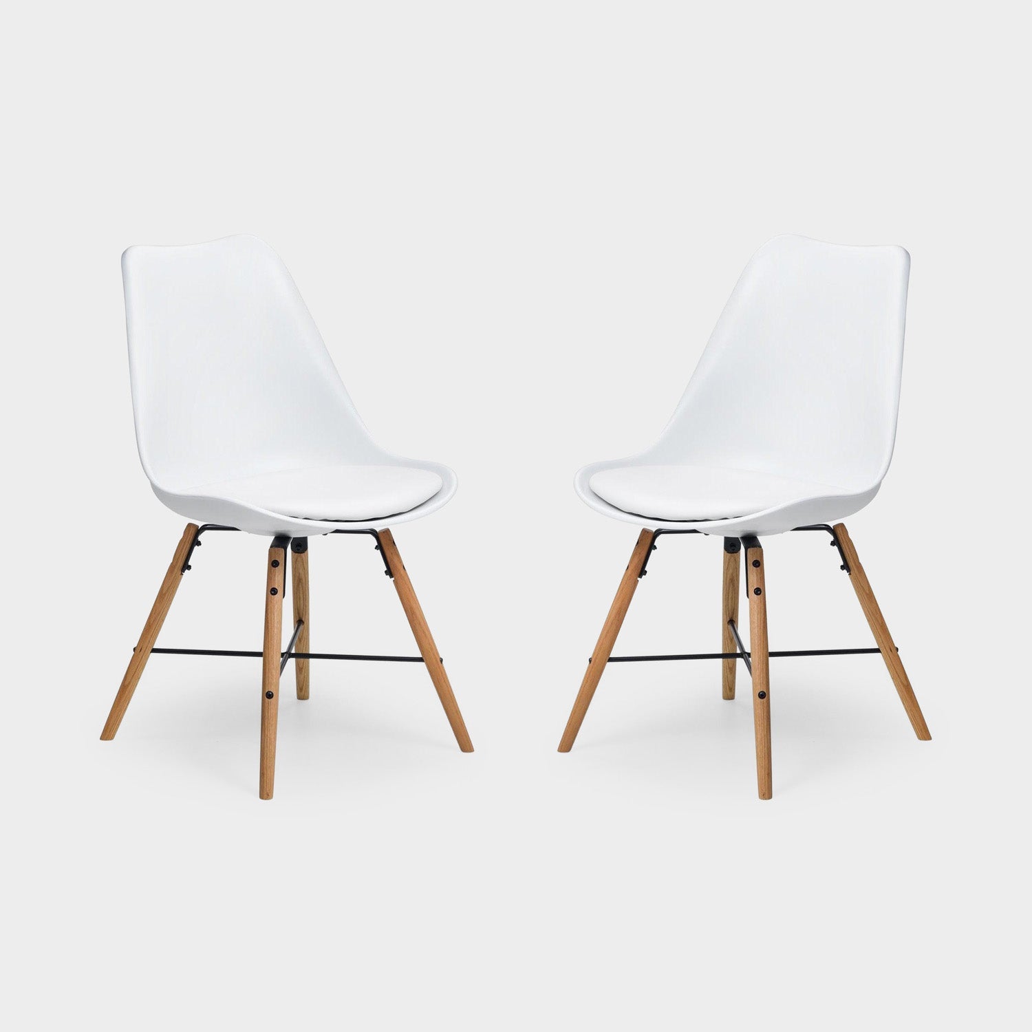 Kiah Set of 2 Dining Chairs White