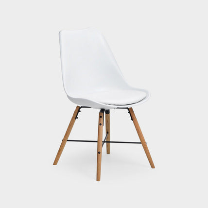 Kiah Set of 2 Dining Chairs White