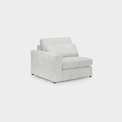 Kiana Modular Sofa Ivory Left Hand Arm Piece