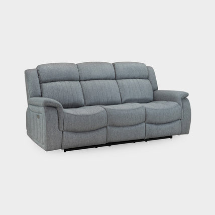 Linden Recliner Sofa Grey 3 Seater