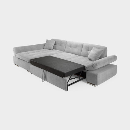 Malvi Sofa Bed Grey Left Hand Facing Corner