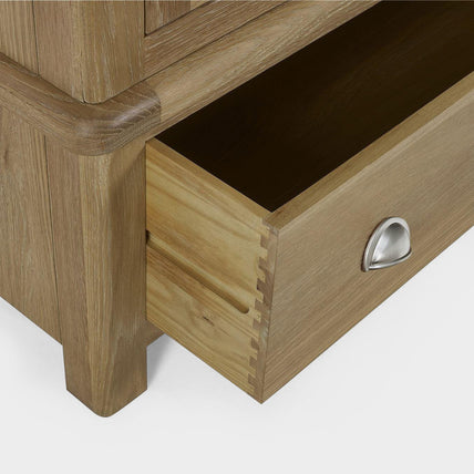 Melissa Wardrobe Limed Oak 2 Door 1 Drawer