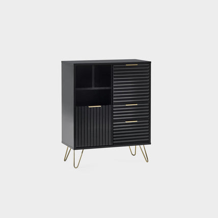 Mira 2 Door 2 Drawer Sideboard Black
