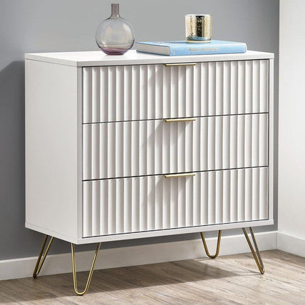 Mira Chest White 3 Drawer