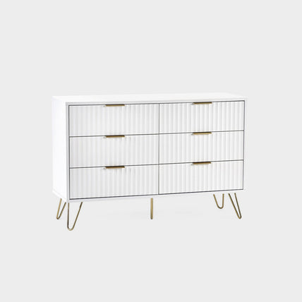 Mira Chest White 6 Drawer
