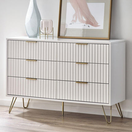 Mira Chest White 6 Drawer