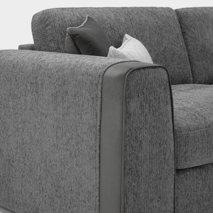 Naples Sofa Grey Large Corner