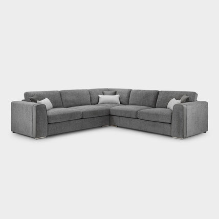 Naples Sofa Grey Large Corner