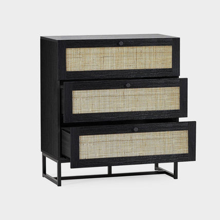 Philippa Chest Black 3 Drawer
