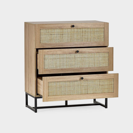 Philippa Chest Oak 3 Drawer