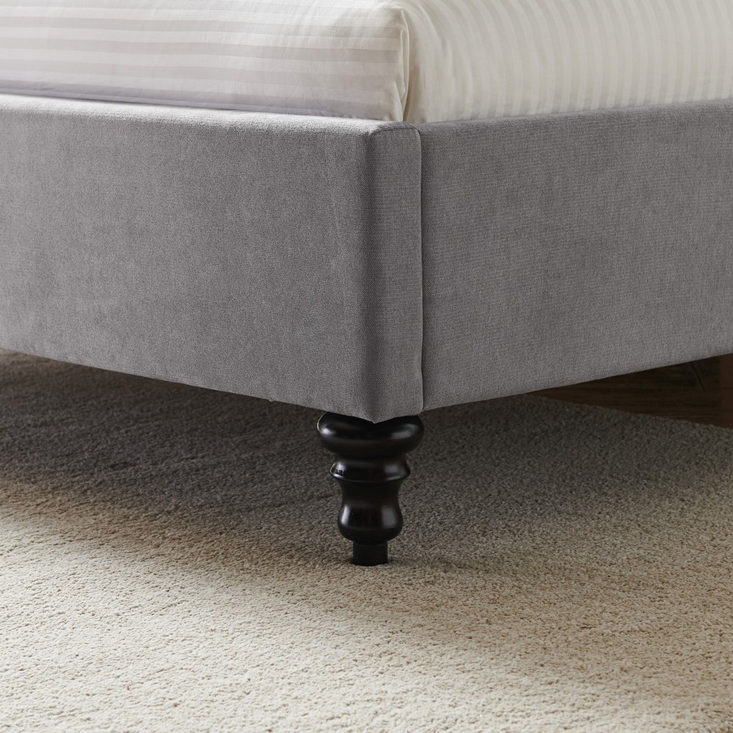Rosa Bed Frame King Light Grey