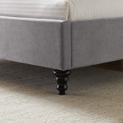 Rosa Bed Frame King Light Grey