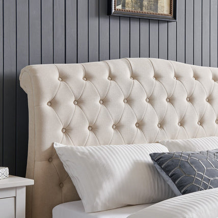 Rosa Bed Frame King Natural