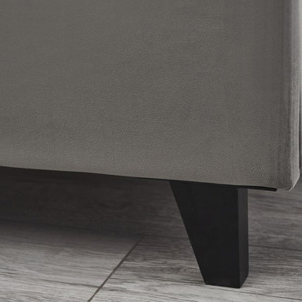 Shoreditch Bed Frame Double Slate Grey Ottoman