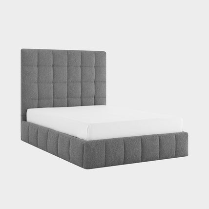 Starla Storage Bed Frame King Grey Boucle