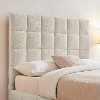 Starla Storage Bed Frame King Ivory Boucle