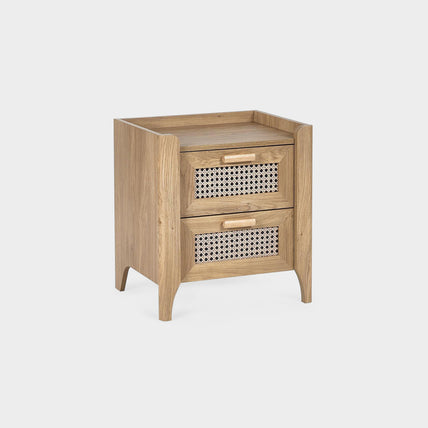 Sunny Bedside Oak 2 Drawer