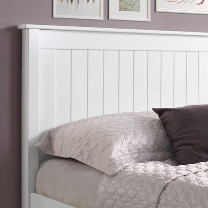 Taurus Bed Frame Double White Low Footend