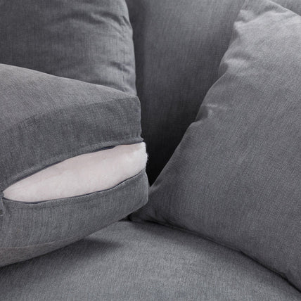 Windsor Fullback Sofa Grey 4 Seater
