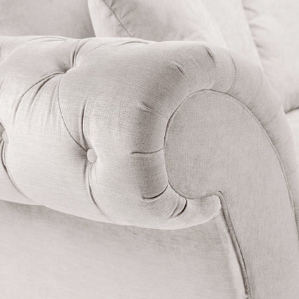 Windsor Fullback Sofa Stone Left Hand Facing Corner