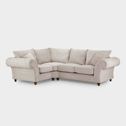 Windsor Fullback Sofa Stone Left Hand Facing Corner