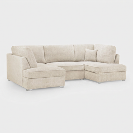 Carnaby Sofa Boucle Beige U Shape Corner