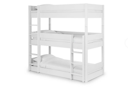 Thistle Trio Bunk Bed Surf White