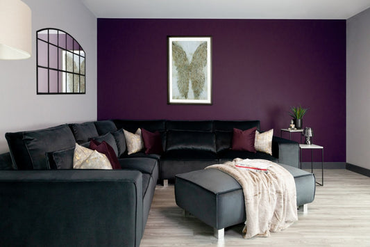 large sleek corner sofa with pillows